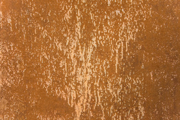Fototapeta premium old ferruginous metallic surface with a peeling off paint