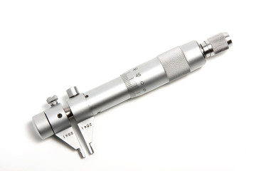 high precision micrometer against white