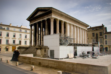 La rénovation de la Maison Carrée à Nîmes