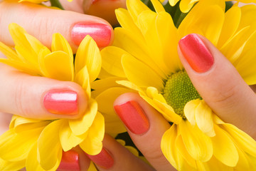 care for beautiful woman hands