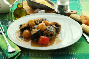 Aguilla alle prugne Bisato co ' i amoi - Secondi - Veneto