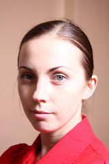 Fototapeta premium Portrait of beautiful young girl