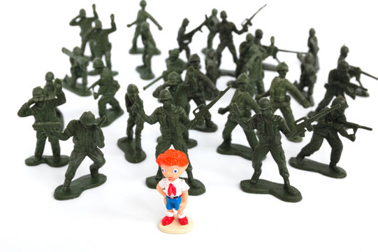 group of tin soldiers