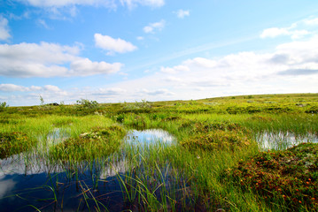 landscape of north mountain lakes