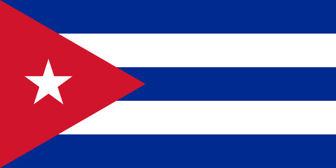 Bandiera Cuba - obrazy, fototapety, plakaty