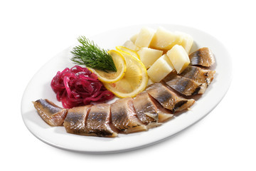Red Herring with Onion and Potato
