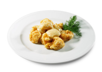Deep Fried Cauliflower with Dill