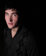 Man looking directly at the camera