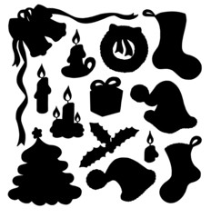 Christmas silhouette collection 01