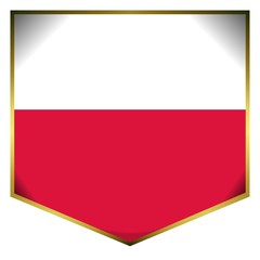 drapeau ecusson pologne poland flag