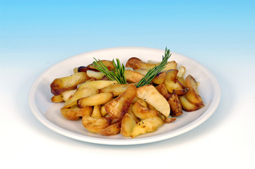 Piatto di patate arrosto