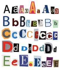 Alphabet Letters Part 1 of 5