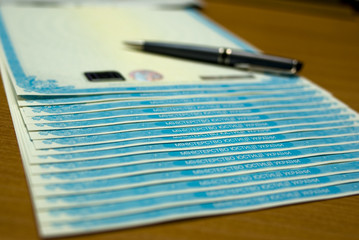 Fototapeta premium notary blanks