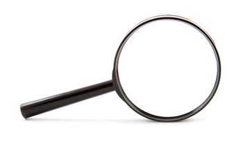 magnifying glass isolated on a white background