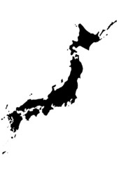 vector map of Japan