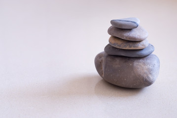 Fototapeta na wymiar Stack of pebbles