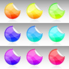 Vector Colorful Stickies