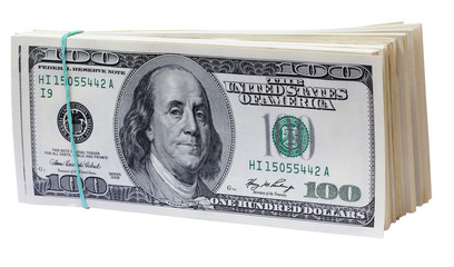 Dollars. Isolated.