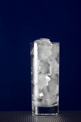 Ice  in a tall glass