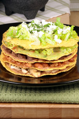 Mexican tostada ahogada