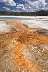 Orange pool in Yellowstone