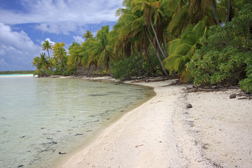 plage déserte de Polynésie