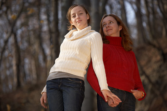 Proud Mom With Daughter