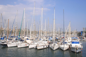 Fototapeta na wymiar Barcelona Harbor