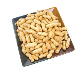 Peanuts on plate