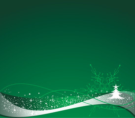 green christmas background with space for text - 10599040