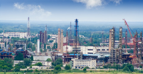 Naklejka premium Chemical Plant workshops