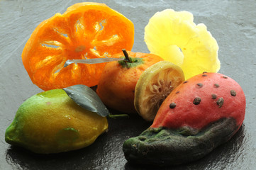 Frutta candita e di marzapane - Dolci della Sicilia