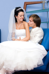 Naklejka premium Bride and groom