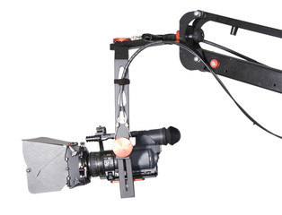 hd camcorder on the crane
