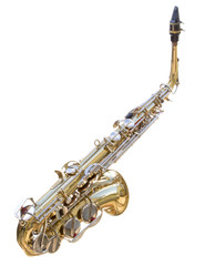 Obraz premium Saxophone isolated on a white background