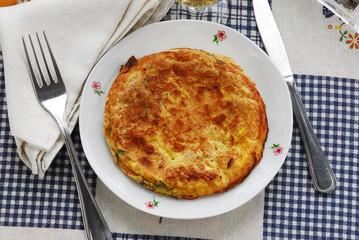 Frittata di vitalba - Antipasti della Toscana