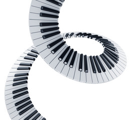 Spiral piano keys - 10608654