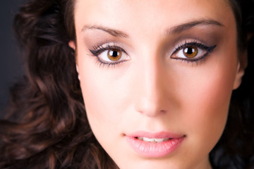 Young brunette woman portrait