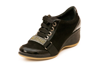 Woman shoes isolated on the white background
