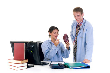 Fototapeta premium Medical team, cardiologist