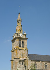 Fototapeta na wymiar Medieval belltower in french province