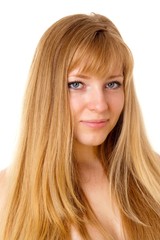 Naklejka premium Portrait of the blond girl