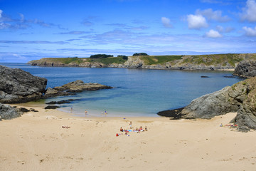 Obraz premium bretagne,belle-île : plage de baluden