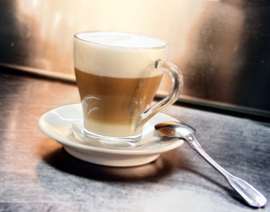 Cafe Coffee Latte in a glass