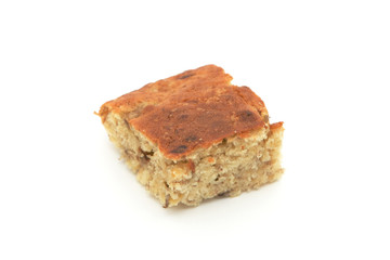 Tasty pie isolated on white