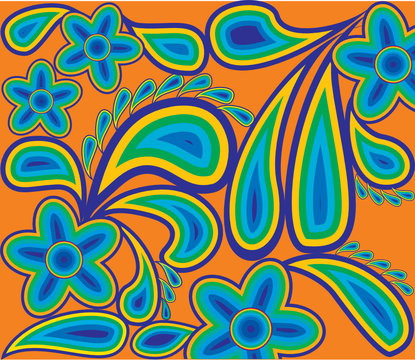 Spring pattern from colour contours. © saras66