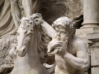 Naklejka premium statue di roma particolari