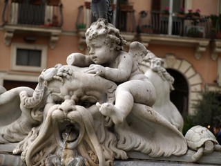 Fototapeta premium statue di roma particolari