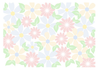 Pastel floral  background.