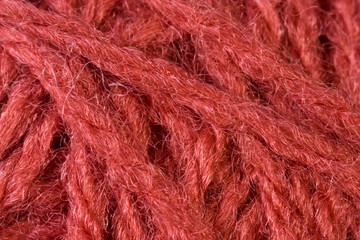 closeup of colored wool
